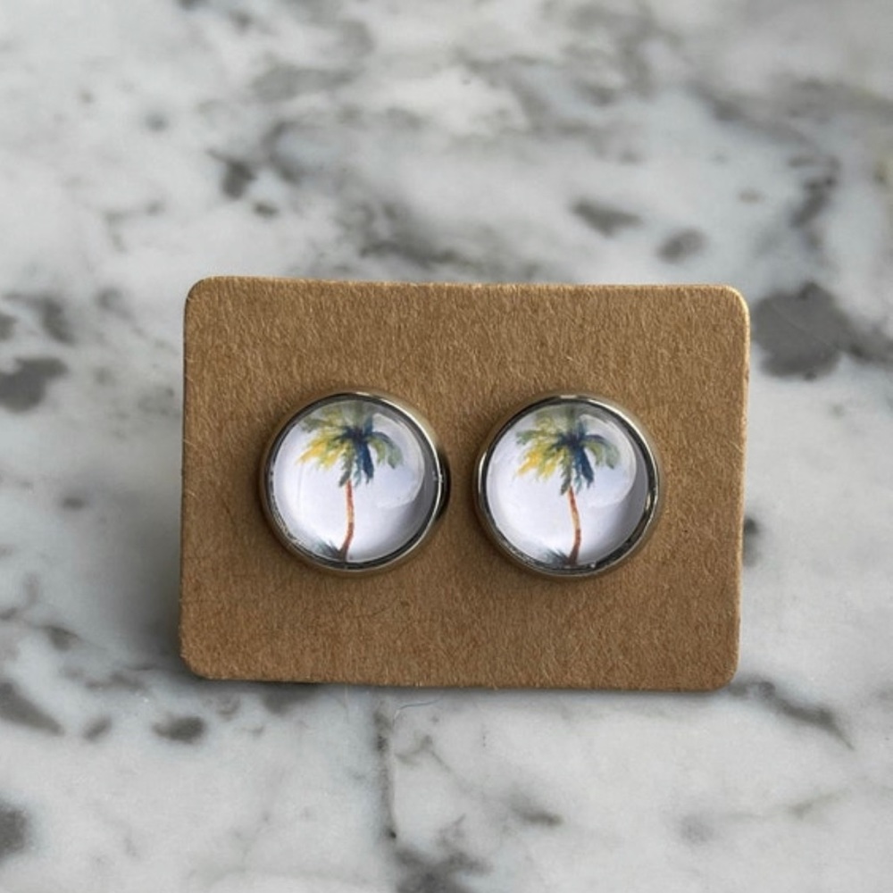 Palm Tree Stud earrings